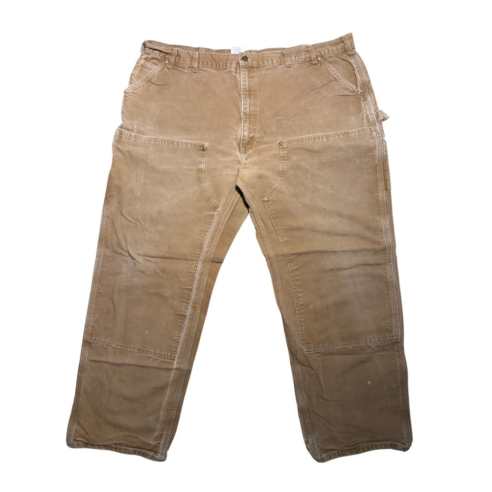 Vintage Carhartt Double Knee Brown USA Made 43x29